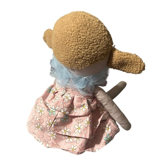 Adorable Plush Sheep Toy with Pink Dress - Picture 3 of 5